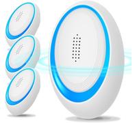 Répulsif antiparasitaire à ultrasons, pièges à souris anti-insectes électroniques 4 paquets pour l'intérieur, plug-in répulsif contre les moustiques et les araignées, répulsif efficace contre les rats