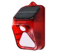 Repulsif Chat Exterieur, Repulsif Chat Solaire, 7.3x5.5x12.2cm, Lumière D'alarme, Détection 8m, Son 100dB, Étanche IP65 pour Jardin, Ferme, Poulailler Et Protection Extérieure