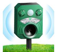 Repulsif Chat Exterieur,Repulsif Chat Ultrason avec Flash,IP44 Répulsif Chat Extérieur pour Repousser Les Chats errants, Pigeons, Cerfs et Autres Animaux