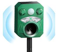 Repulsif Chat Exterieur,Repulsif Chat Ultrason avec Flash,IP44 Répulsif Chat Extérieur pour Repousser Les Chats errants, Pigeons,Cerfs et Autres Animaux