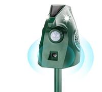 Répulsif Chat Extérieur, Repulsif Ultrason Chat Solaire Ultrason Anti Chat Chien, Charge de Solaire USB, Répulsif Chat Chien Jardin pour Chats, Oiseaux, Renard, Souris et Rat, Pigeon, Lapin