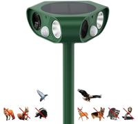 Répulsif Chat Extérieur Solaire 360° Repulsif Chat Ultrason, Recharge USB