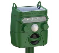 Repulsif Chat Exterieur, Solaire Repulsif Chat Ultrason avec Détecteur, Flash, Piquet de Sol Effaroucheur Animaux Ultrasons Étanchéité IP45 avec 5 Modes pour Jardin Chien Oiseau Souris