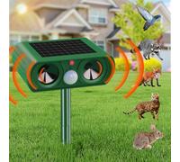 Repulsif Chat Exterieur Solaire, Répulsif Chat Ultrason, Repousse efficacement Les Chats, Les Oiseaux, Les Renards, Les ratons laveurs, Les Lapins et Les rongeurs.