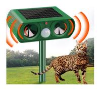 Repulsif Chat Exterieur Solaire, Répulsif Chat Ultrason, Repousse efficacement Les Chats, Les Oiseaux, Les Renards