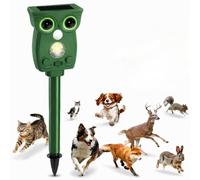 Repulsif Chat Exterieur Ultrason Solaire Répulsif Chiens Jardin | Imperméable Effaroucheur Ultra Son Animaux pour Chats Ratons Renards Fouine Chevreuil