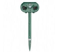 Repulsif Chat Ultrason 163x423cm | Repulsif Solaire Ultrason Animaux Écureuils Oiseaux 5 Fréquences Ajustables Jardin Balcon Cour Cadeau Pratique Noël Protection Espaces Verts