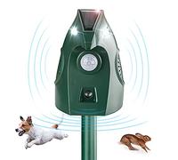 Repulsif Chat Ultrason, 2 Modes Ultrasoniques Repulsif Chat avec Lumière Clignotante, Répulsif Chat Exterieur à Énergie Solaire et Étanche, Chats, Chiens, Oiseau, Mouffette