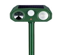 Répulsif Chat Ultrason, 3 Modes Repulsif Chat Solaire & Solaire et USB Répulsif Animaux, IP54 Étanche Repulsif Chat Exterieur avec Détecteur et Flash pour Chats Chiens Souris Ratons Animaux de Jardin