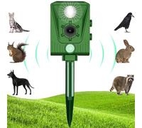 Répulsif Chat Ultrason, Répulsif à ultrasons Souris, Ultrasons pour Rats, Charge Solaire, Chargement USB Prévenir Les Souris et Les Chats, Les Oiseaux, pour Jardins, Champs, Pépinières