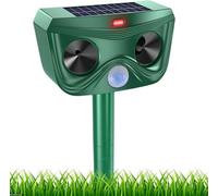 Répulsif Chat Ultrason, Repulsif Chat Solaire & Répulsif Ultrason Anti Rongeurs Étanche, Repulsif Chat Exterieur avec Détecteur de Mouvement pour Anti Chats Chiens Souris Animaux Sauvages