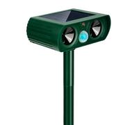 Repulsif Chat Ultrasons, Répulsif Chat Extérieur Ultrason Solaire & Étanche avec Détecteur de Mouvement et LED - Éloigne Chats, Chiens, Oiseaux, Rongeurs, Renards, Ratons