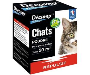 Répulsif Chats - DECAMP' - Poudre 200 g - Traite 50 m²