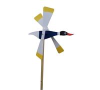 Répulsif de jardin de peur du vent en bois pour les CRÈTES DE CANARD BLEU