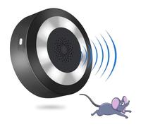 Répulsif de souris à ultrasons + répulsif électromagnétique pour l'intérieur - Répulsif électronique contre les rats - Avec veilleuse sans produits chimiques ni piège à souris - Sans danger pour les