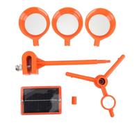 Répulsif d'oiseaux à énergie solaire avec 3 prismes réfléchissants rotatifs et sondeur intégré - Dispositif de dissuasion visuelle et auditive pour les réseaux électriques, les