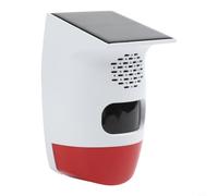 Répulsif extérieur pour animaux à énergie solaire activé par le mouvement | S'active en mouvement, couvre 6 à 9 mètres, angle de 110 degrés, effraie les sangliers, renards, cerfs sans danger