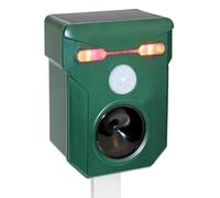 Répulsif pour Animaux Sauvages | sangliers | chevreuils | chèvres | Renards | avec programmateur | avec capteur de Mouvement | Charge Solaire | ultrasons | Alarme