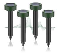 Répulsif pour Anti Taupe,Répulsif Taupe Ultrason,Répulsif Taupe,Répulsif Taupe Solaire à Ultrason,Répulsif Solaire Contre Les Taupe,pour Anti-Taupes/Serpent (4 Pièces)