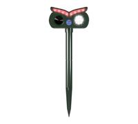 Repulsif pour Cerfs | Ultrasonique Solaire Anti-Oiseaux Extérieur | Dispositif D'avertissement en Forme De Chouette IPX4 Étanche pour Maison Pelouse Piscine Parterre De Fleurs Patio Potager