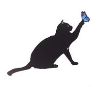 Répulsif pour chat en acrylique noir - Contrôle efficace des oiseaux - Décoration de jardin unique (A)