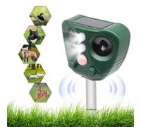 Répulsif pour chat, réglage ultrasonique à 5 vitesses, surveillance du mouvement, lumière clignotante LED, répulsif solaire imperméable à l'eau, a un effet dissuasif sur les animaux