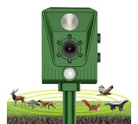 Répulsif pour Chat, Répulsif à ultrasons énergie Solaire, pour éloigner Les Animaux, Modes réglable, Exterieur cépulsif
