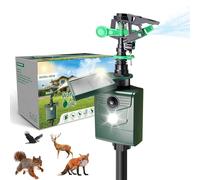 Répulsif pour chats, jet d'eau, répulsif pour animaux, détecteur de mouvement PIR, répulsif des oiseaux, répulsif pour jardin, étang, charge USB, charge solaire en deux modes, répulsif contre les