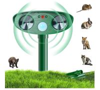 Répulsif pour Chats Solaire, Repulsif Chat Exterieur Ultrason, Anti Chien Pigeons Souris Rats, Multifonctions Détecteur de Mouvement