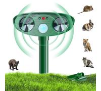 Répulsif pour Chats Solaire, Repulsif Chat Exterieur Ultrason, Anti Chien Pigeons Souris Rats, Multifonctions Détecteur de Mouvement Étanche Repousse Rongeur, Chasse Taupe