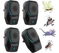 Répulsif pour moustiques,Intérieur Anti-moustiques à ultrasons,Souris, Fourmis, Mouches, araignées, cafards, 100% Professionnel et Efficace, répulsif à ultrasons électromagnétique Efficace