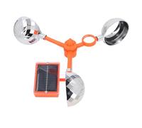 Répulsif pour oiseaux, prisme réfléchissant rotatif, son solaire, répulsif visuel et sonore 2 en 1 pour jardins, fermes, vergers, plastique ABS, construction robuste