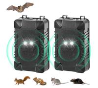 Répulsif pour rongeurs pour moteur de voiture, répulsif à ultrasons alimenté par piles pour rats sous le capot avec lumières clignotantes, répulsif pour voiture, empêche les rongeurs et les souris