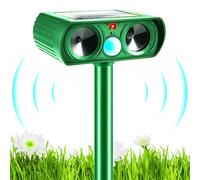 Répulsif solaire à ultrasons pour chat, étanche, avec détecteur de mouvement PIR, pour jardin, efficace contre les chats, les chiens, les martres et les oiseaux