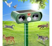 Répulsif solaire à ultrasons pour chat, étanche, avec détecteur de mouvement PIR, pour jardin, efficace contre les chats, les chiens, les martres et les oiseaux