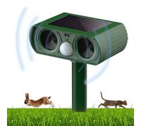 Répulsif solaire à ultrasons pour chat - Répulsif contre les animaux - Avec détecteur de mouvement - Jusqu'à 8 m de portée - Répulsif efficace contre les chats, les chiens, les chats - Pour le jardin