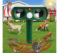Répulsif solaire à ultrasons pour chat UK - Réglable - Activé par le mouvement - Dispositif répulsif efficace pour jardin, pelouse, extérieur