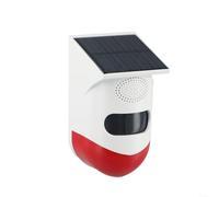 Répulsif solaire infrarouge pour animaux avec design étanche, alarme forte de 120 décibels et intervalles sonores programmés pour contrôle extérieur du sanglier (télécommande)