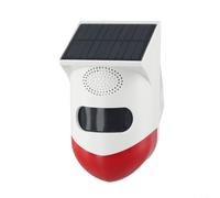 Répulsif solaire infrarouge pour animaux - Étanche - 120 décibels - Alarme puissante - Dissuasif pour animaux - Protection des terres agricoles et de la ferme (alarme)
