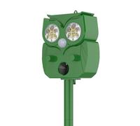 Répulsif solaire pour animaux - 1 pièce - Répulsif solaire à ultrasons - Pour jardin, chasse les chats errants, les chiens, les ratons laveurs et les oiseaux des jardins, fermes, vergers