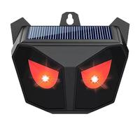 Répulsif Solaire pour Animaux avec lumières Clignotantes Rouges, répulsif pour Animaux d'extérieur à énergie Solaire pour Cerfs, ratons laveurs, Chats, Renards, étanche et Facile à Installe