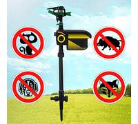 Répulsif Solaire pour Animaux de Compagnie Anti Chat Repulsif Chat Repulsif Ultrason - Répulsif Solaire À Ultrasons Arroseur Détecteur Mouvement 10 m 120° Etanche Pour Animaux Jardin Oiseaux Exterieur