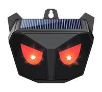 Répulsif Solaire pour Animaux d'extérieur, alimenté par l'énergie Solaire, avec lumières Rouges Clignotantes pour Cerfs, ratons laveurs, Chats et Renards. Étanche et Facile à Installer.