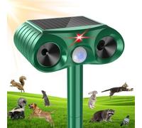 Répulsif solaire pour chat - Répulsif à ultrasons - Imperméable - Avec capteur de mouvement PIR - Avec fonction de charge USB - Répulsif pour chat - Efficace contre les chats, chiens, souris, martres