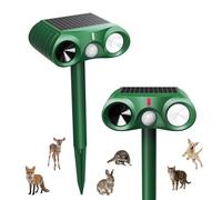 Répulsif solaire pour chat - Répulsif à ultrasons - Imperméable - Avec capteur de mouvement PIR - Répulsif pour chat - Efficace contre les chats, chiens, martres et oiseaux