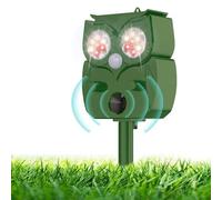 Répulsif solaire pour chat, répulsif à ultrasons pour animaux avec détecteur de mouvement, répulsif pour animaux imperméable, pour jardin et jardin, efficace pour renards, rongeurs, rats et oiseaux