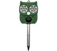 Répulsif Solaire ultrasonique for Souris, imperméable, dissuasif, for Chien, Chat, Oiseau, etc. (Color : Green)