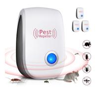 Répulsif Ultrason Anti Moustique, Appareil Ultrason Souris, Souris Répulsif Intérieur pour Rongeurs, Moustiques, Souris, Fourmis, Mouches, Araignées, Professionnel et Efficace (4 Pack)