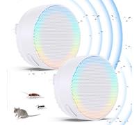 Répulsif Ultrason Moustique - Ultrason Souris - Anti Moustique Ultrason, Répulsif à ultrasons insectifuge électronique et anti-rongeurs pour Rongeurs,Souris,Moustique,Araignée,Cafard,Mouche, Lot De 2