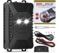 Répulsif Ultrasonique Anti-Rongeurs pour Voiture - Fréquence Réglable, Alimentation USB ou Piles, Étanche, Portée 45 m²